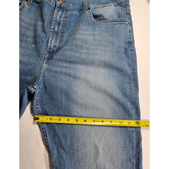 7 for all mankind Men's Sz 46 The Straight DXL Pacific Blue Jeans - Picture 8 of 14